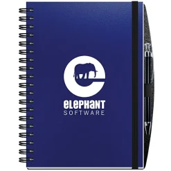 Polypro Journal with Pen - 10 inches x 7 inches - 100 sheet - Solid