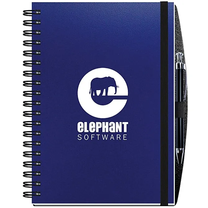 Polypro Journal with Pen - 10 inches x 7 inches - 100 sheet - Solid