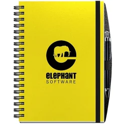 Polypro Journal with Pen - 10 inches x 7 inches - 100 sheet - Solid