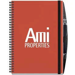 Polypro Journal with Pen - 10 inches x 7 inches - 50 sheet - Solid