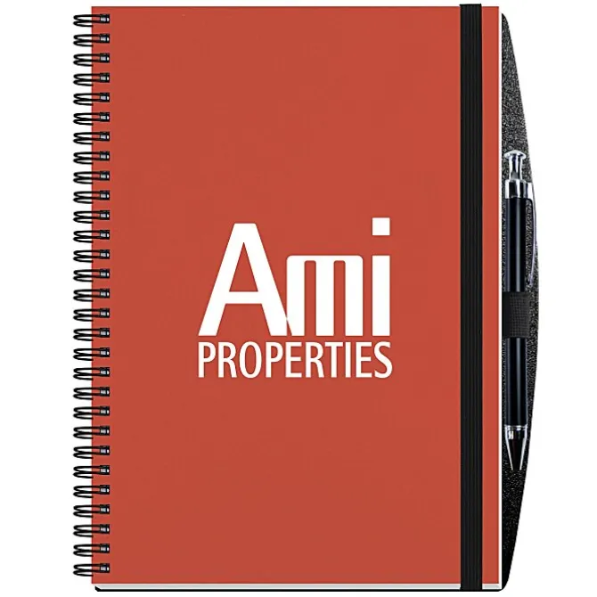 Polypro Journal with Pen - 10 inches x 7 inches - 50 sheet - Solid