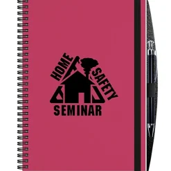 Polypro Journal with Pen - 10 inches x 7 inches - 50 sheet - Translucent