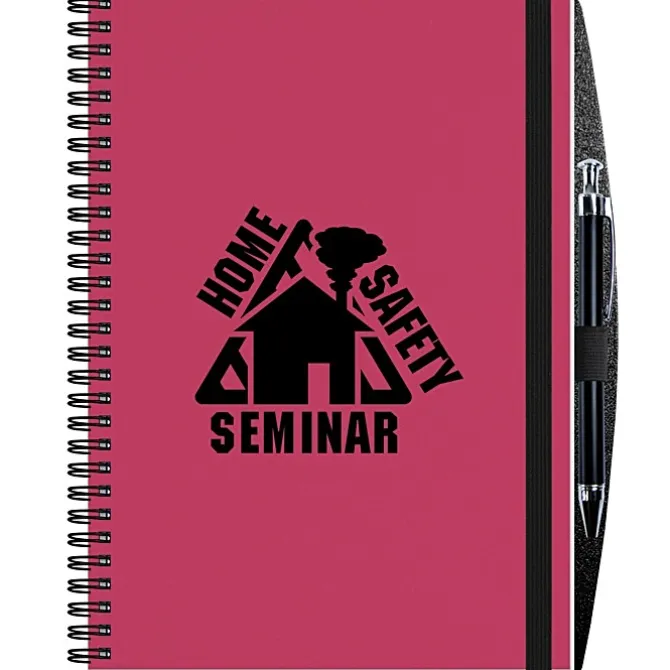 Polypro Journal with Pen - 10 inches x 7 inches - 50 sheet - Translucent