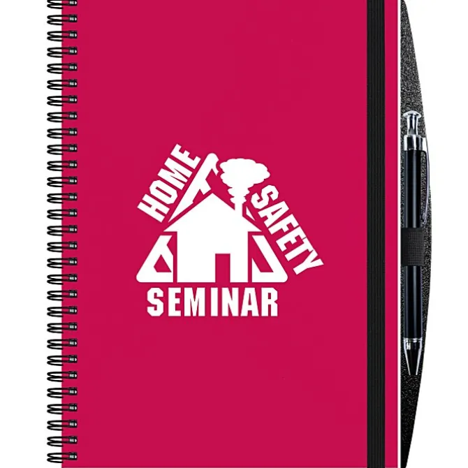 Polypro Journal with Pen - 10 inches x 7 inches - 50 sheet - Translucent