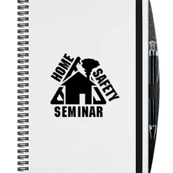 Polypro Journal with Pen - 10 inches x 7 inches - 50 sheet - Translucent
