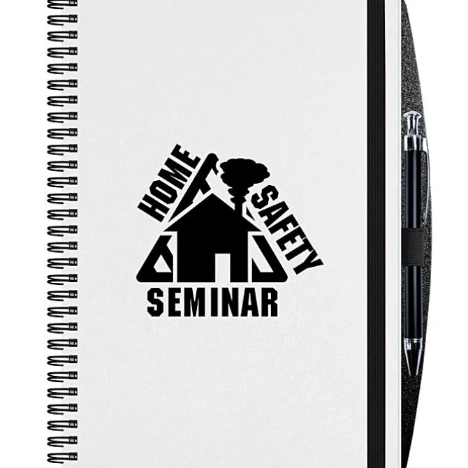 Polypro Journal with Pen - 10 inches x 7 inches - 50 sheet - Translucent