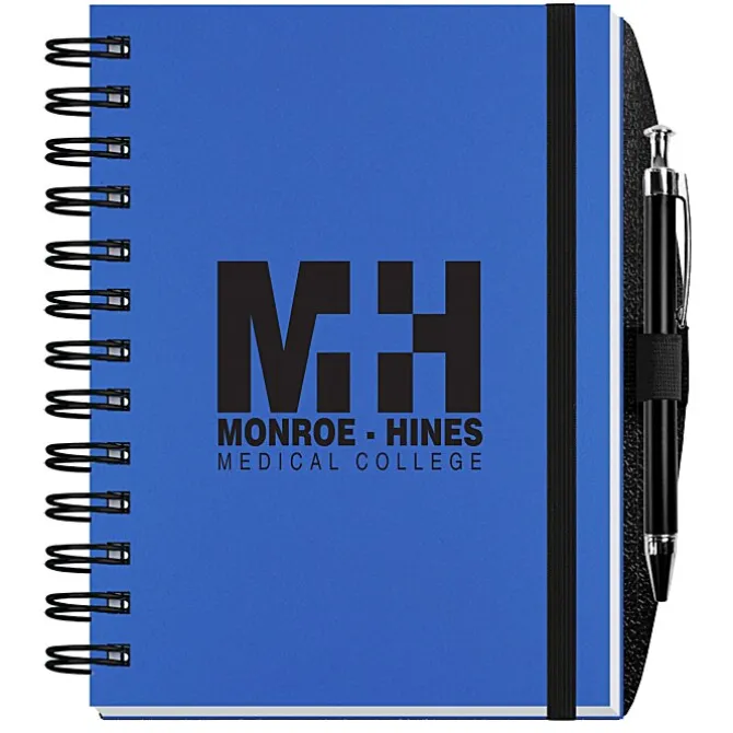 Polypro Journal with Pen - 7 inches x 5 inches - 100 sheet - Solid