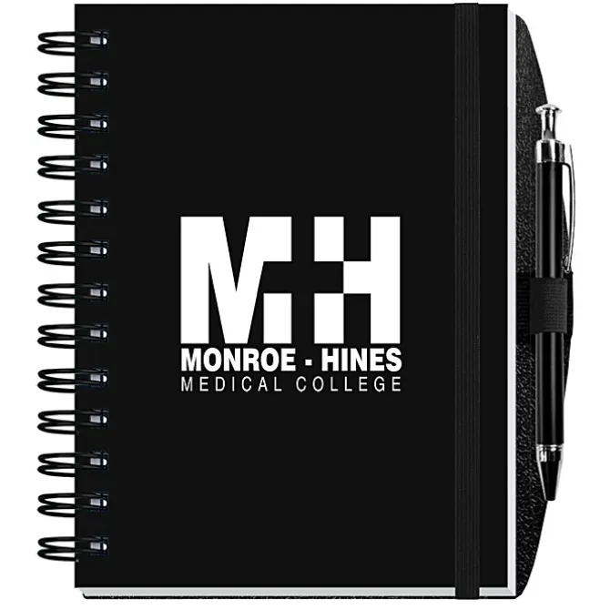 Polypro Journal with Pen - 7 inches x 5 inches - 100 sheet - Solid