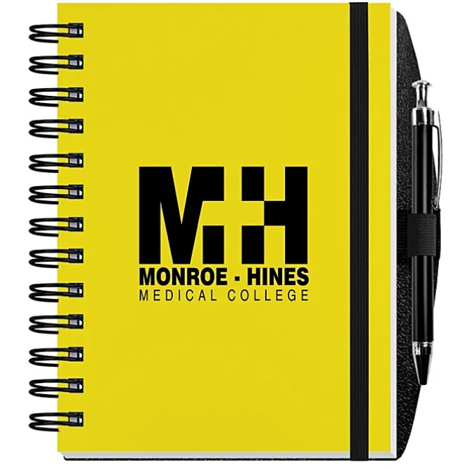Polypro Journal with Pen - 7 inches x 5 inches - 100 sheet - Solid