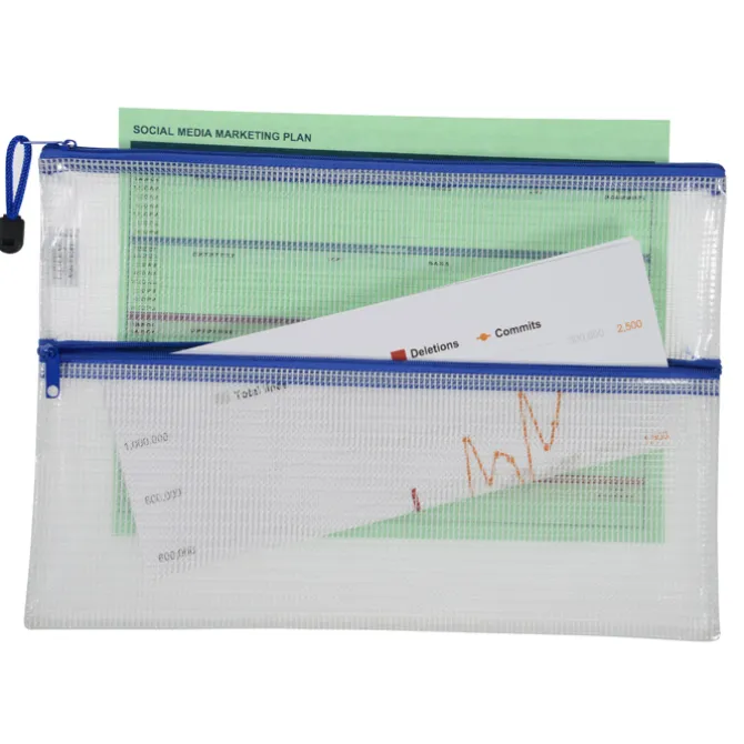 PolyWeave Dual Zipper Document Holder