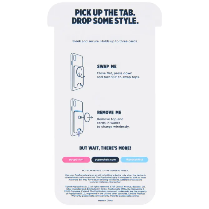 PopWallet Plus Lite with Swappable PopSocket