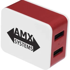 2 Port USB Folding Wall Charger - 24 hr