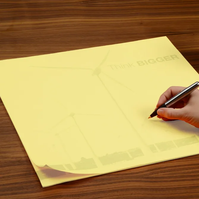 Post-it® Custom BigPads - 15-3/4 inches x 15-3/4 inches