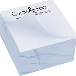 Post-it® Notes Cubes - 2-3/4 inches x 2-3/4 inches x 1-3/8 inches - Marble