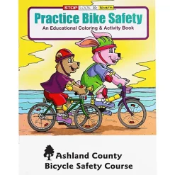 Practice Bike Safety Coloring Book - 24 hr