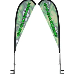 Premium 10' Event Tent - Sail Sign Banner - Two Sided