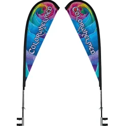 Premium 10' x 20' Event Tent - Sail Sign Banner - Two Sided