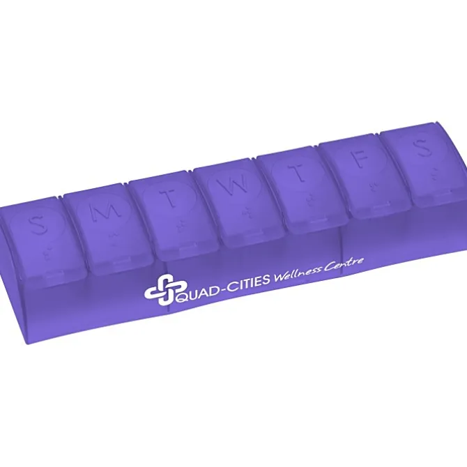 Quick Care Weekly Med Minder - Translucent - 24 hr