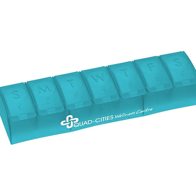 Quick Care Weekly Med Minder - Translucent - 24 hr
