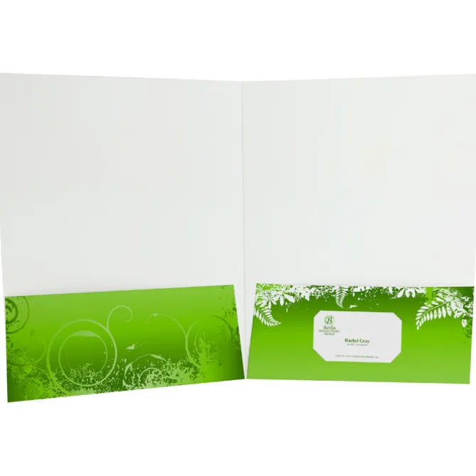 Quick Ship Full Color Two-Pocket Presentation Folder - 24 hr