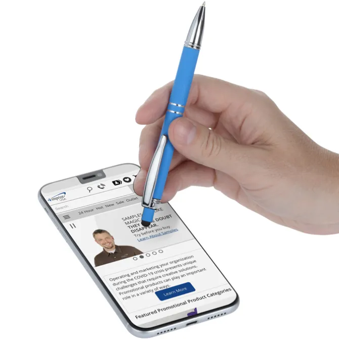 Quinly Soft Touch Stylus Metal Pen - Laser - 24 hr