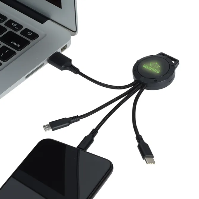 Rav Charging Cable - Light-Up Logo
