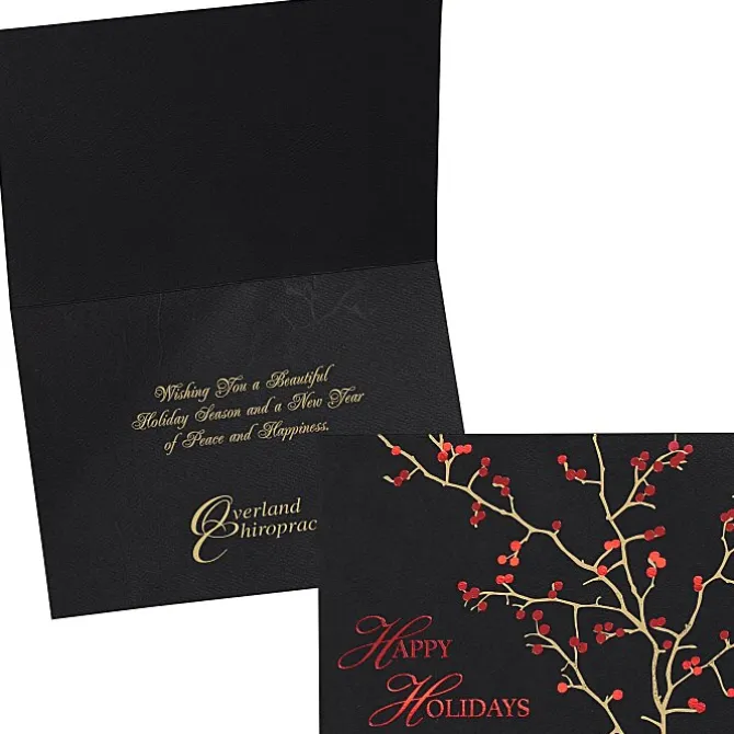Red Berries Holiday Greeting Card