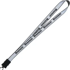 Reflective Lanyard - 3/4 inch - 34 inches - Snap Buckle Release