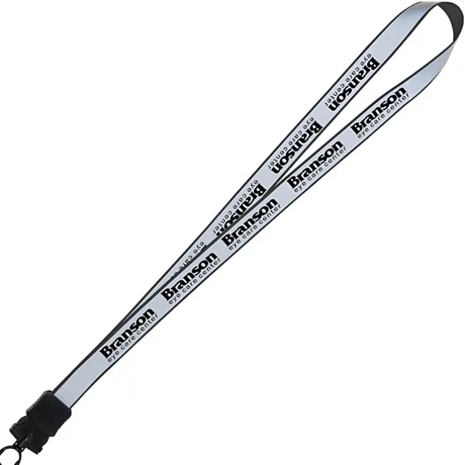 Reflective Lanyard - 3/4 inch - 34 inches - Snap Buckle Release