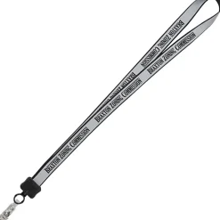 Reflective Lanyard - 3/4 inch - 34 inches - Snap with Metal Bulldog Clip
