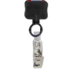 Reflective Lanyard - 3/4 inch - 34 inches - Snap with Metal Bulldog Clip
