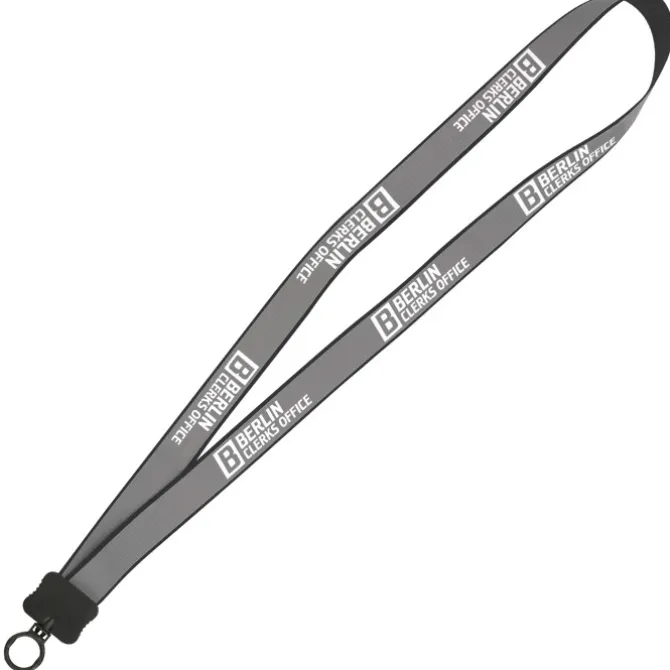 Reflective Lanyard - 3/4 inch - 32 inches - Plastic O-Ring