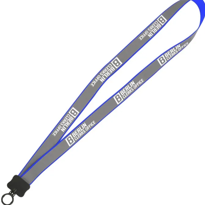 Reflective Lanyard - 3/4 inch - 32 inches - Plastic O-Ring