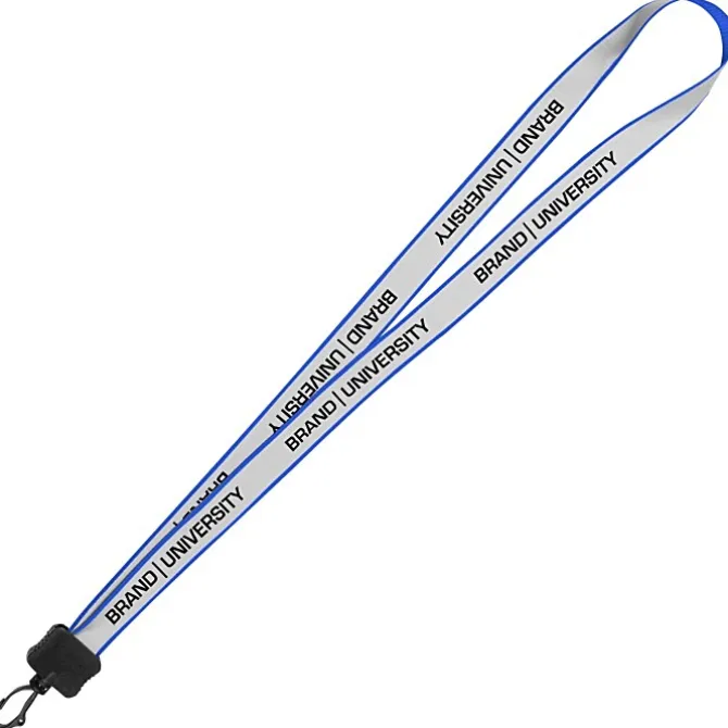 Reflective Lanyard - 3/4 inch - 32 inches - Plastic Swivel Snap Hook