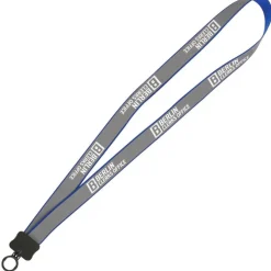 Reflective Lanyard - 3/4 inch - 34 inches - Plastic O-Ring