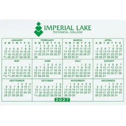 Removable Laptop Calendar - 2 3/4 inches x 4 1/8 inches