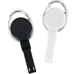Replay Carabiner Retractable Badge Holder with Slip Clip - Opaque - Full Color