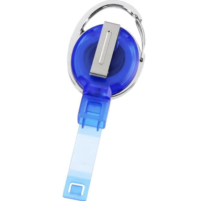 Replay Carabiner Retractable Badge Holder with Slip Clip - Translucent