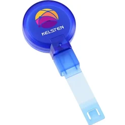 Replay Retractable Badge Holder with Bulldog Clip - Translucent - Full Color