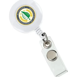 Retractable Badge Holder - Alligator Clip - Opaque