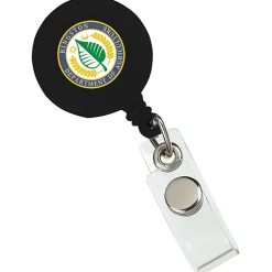 Retractable Badge Holder - Alligator Clip - Opaque