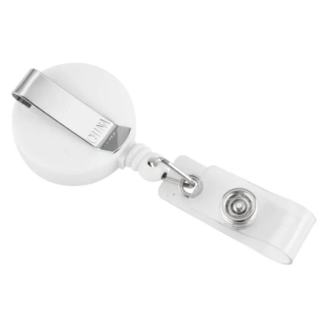Retractable Badge Holder - Round - Opaque