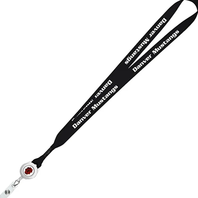 Retractable Polyester Lanyard - 3/4 inch - 32 inches