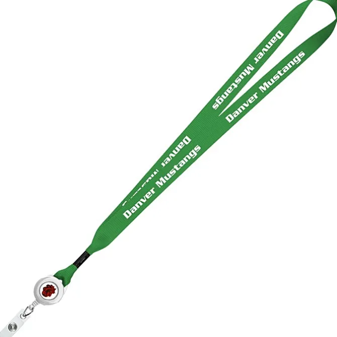 Retractable Polyester Lanyard - 3/4 inch - 32 inches