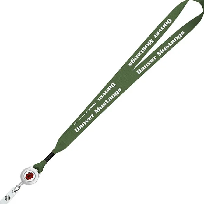 Retractable Polyester Lanyard - 3/4 inch - 32 inches