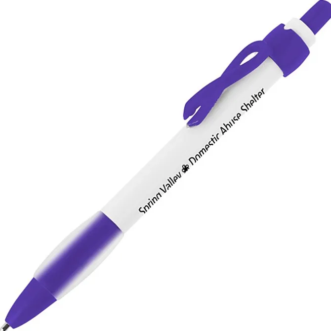 Ribbon Clip Grip Pen