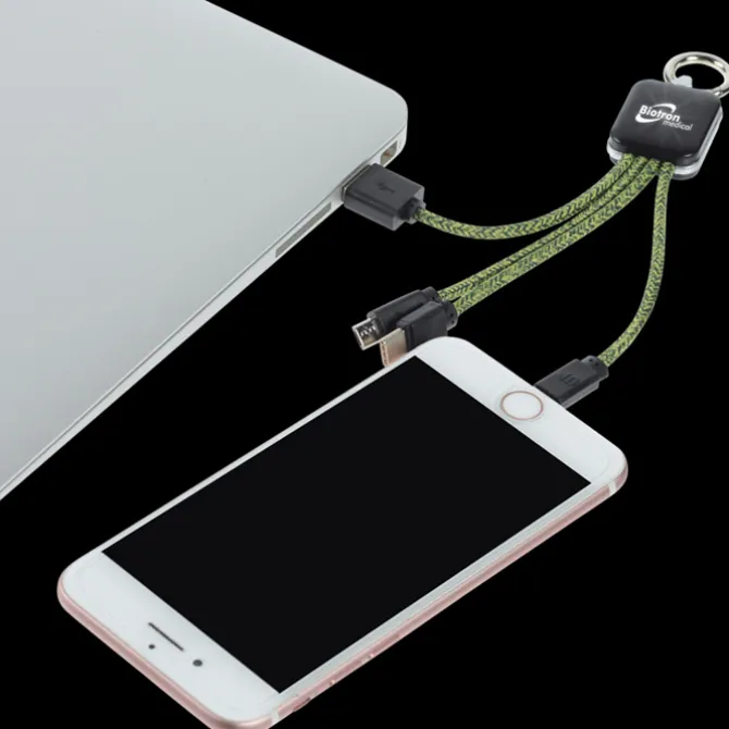 Ridge Line Light-Up Logo Charging Cable