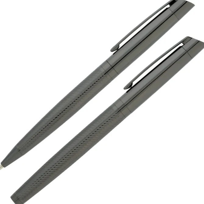 Ridgerton Twist Metal Pen and Rollerball Pen Set