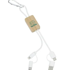 Riffs Bamboo Duo Charging Cable