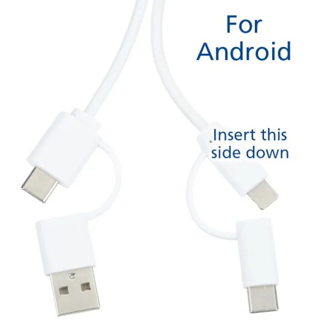 Riffs Bamboo Duo Charging Cable